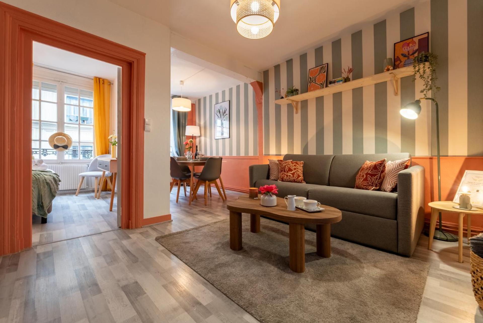 Olympe By Kleidos, Appartement 4P, Rue Calme, Centre Historique, Proche Gare Ruan Exterior foto